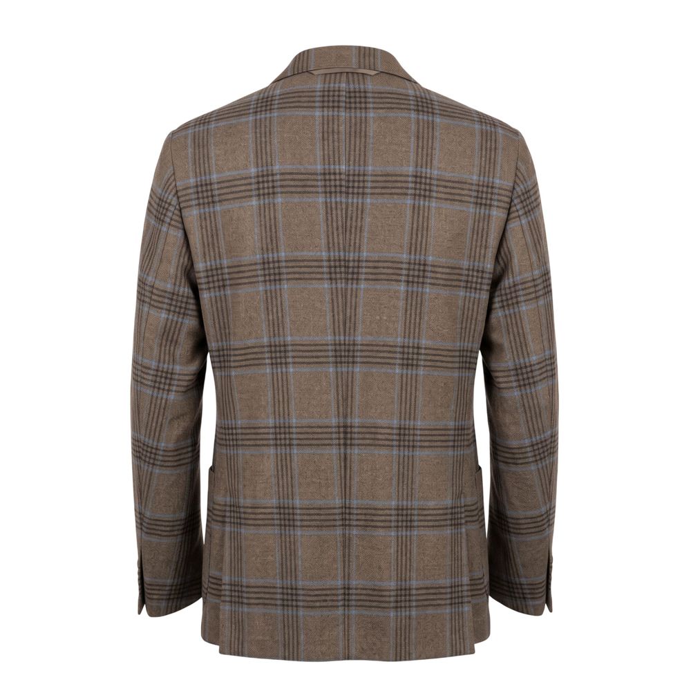 Roberto Pepe Luxury Brown Cotton Men Jacket