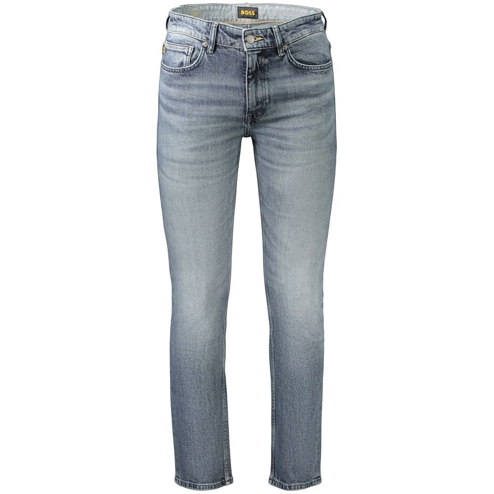 Hugo Boss Blue Cotton Men's Jeans