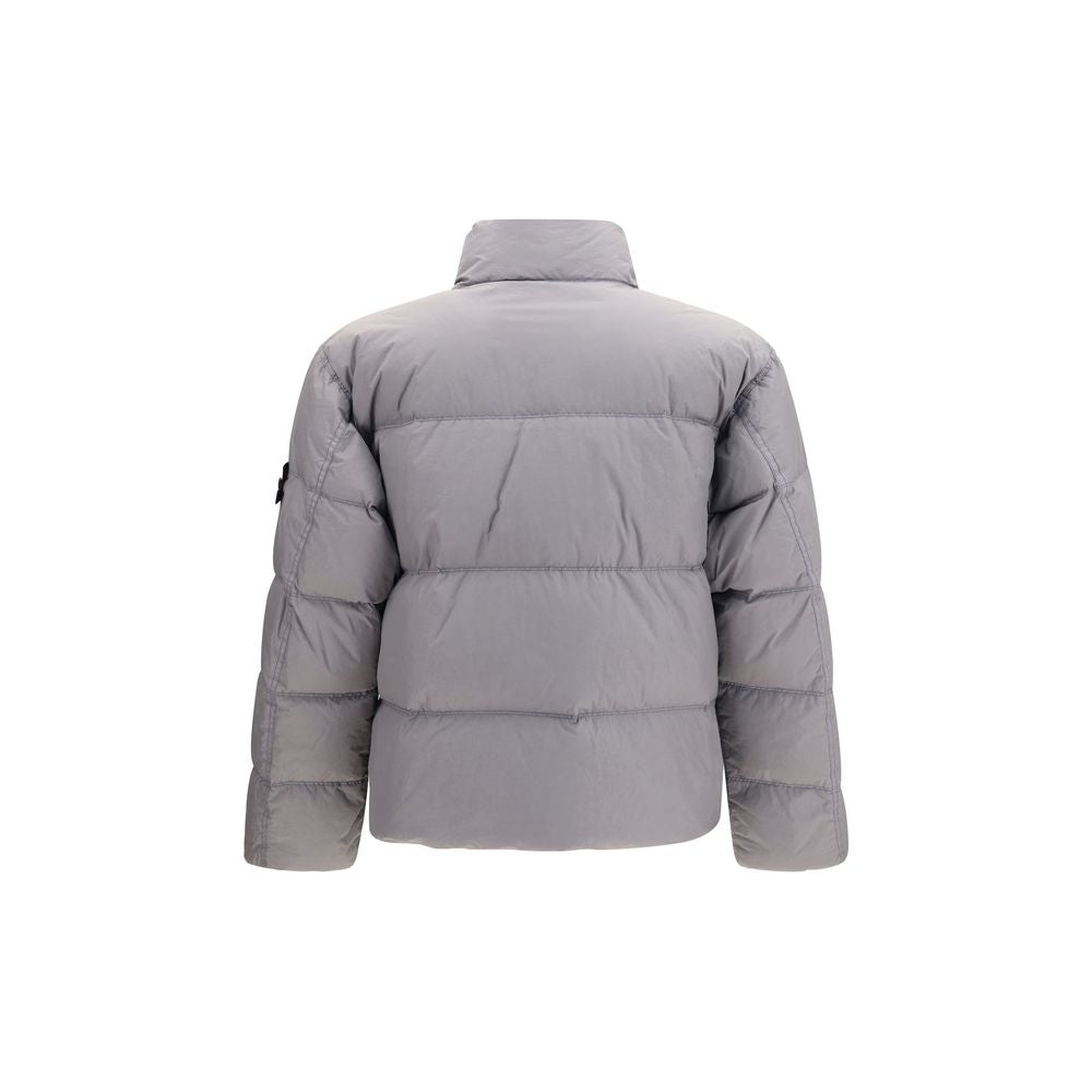 Stone Island Gray Polyamide Full-Length Jacket
