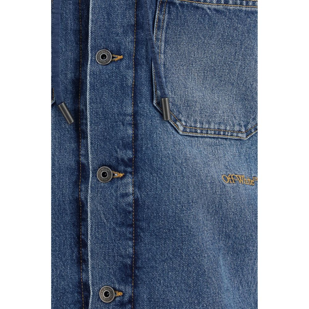 Off-White Blue Cotton Denim Jacket