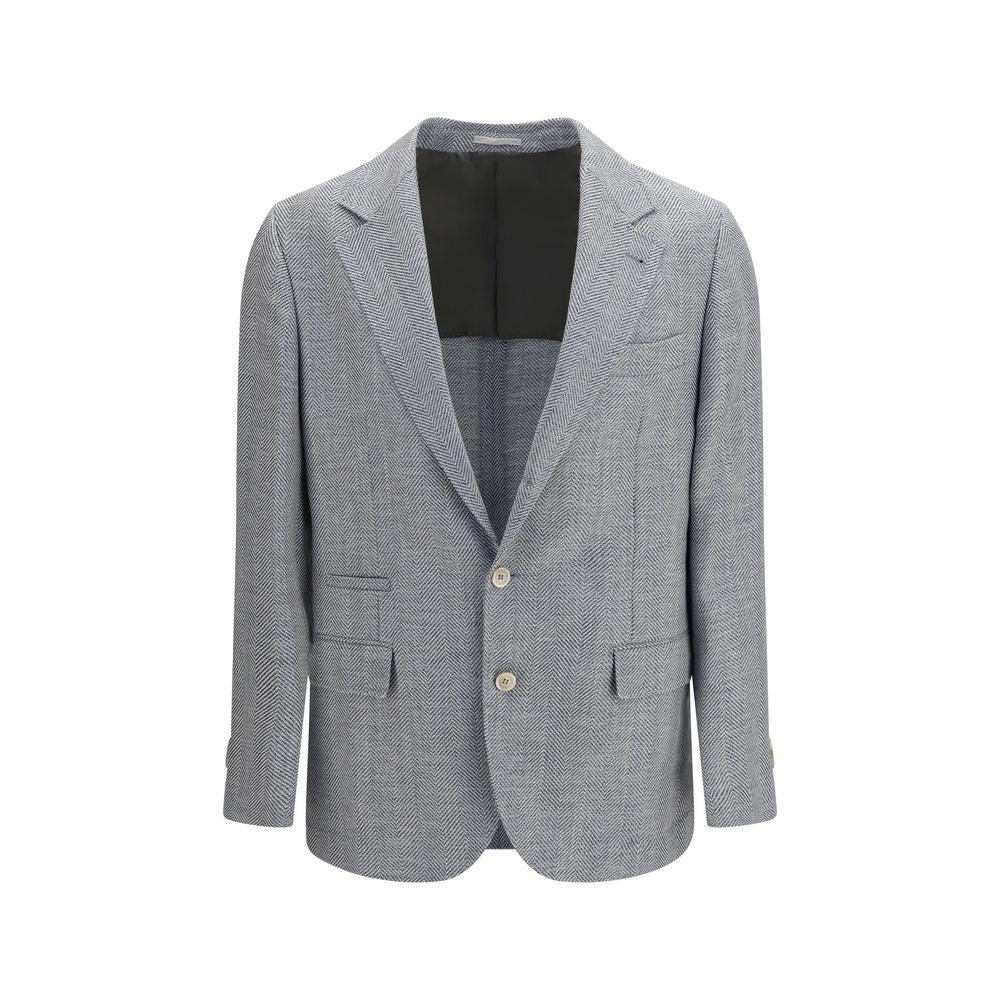 Brunello Cucinelli Gray Wool Blazer
