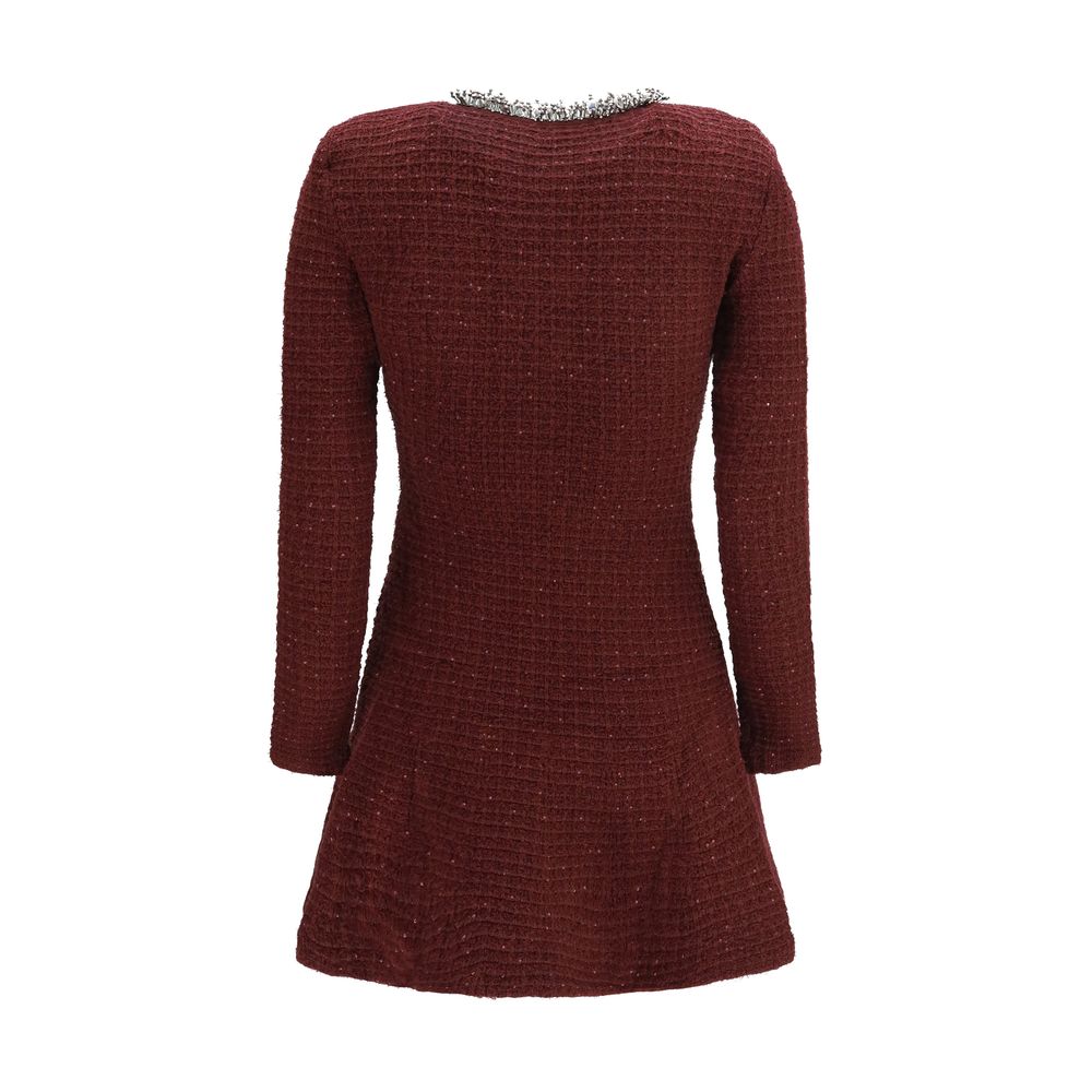 Self-Portrait Bordeaux Casual Dress