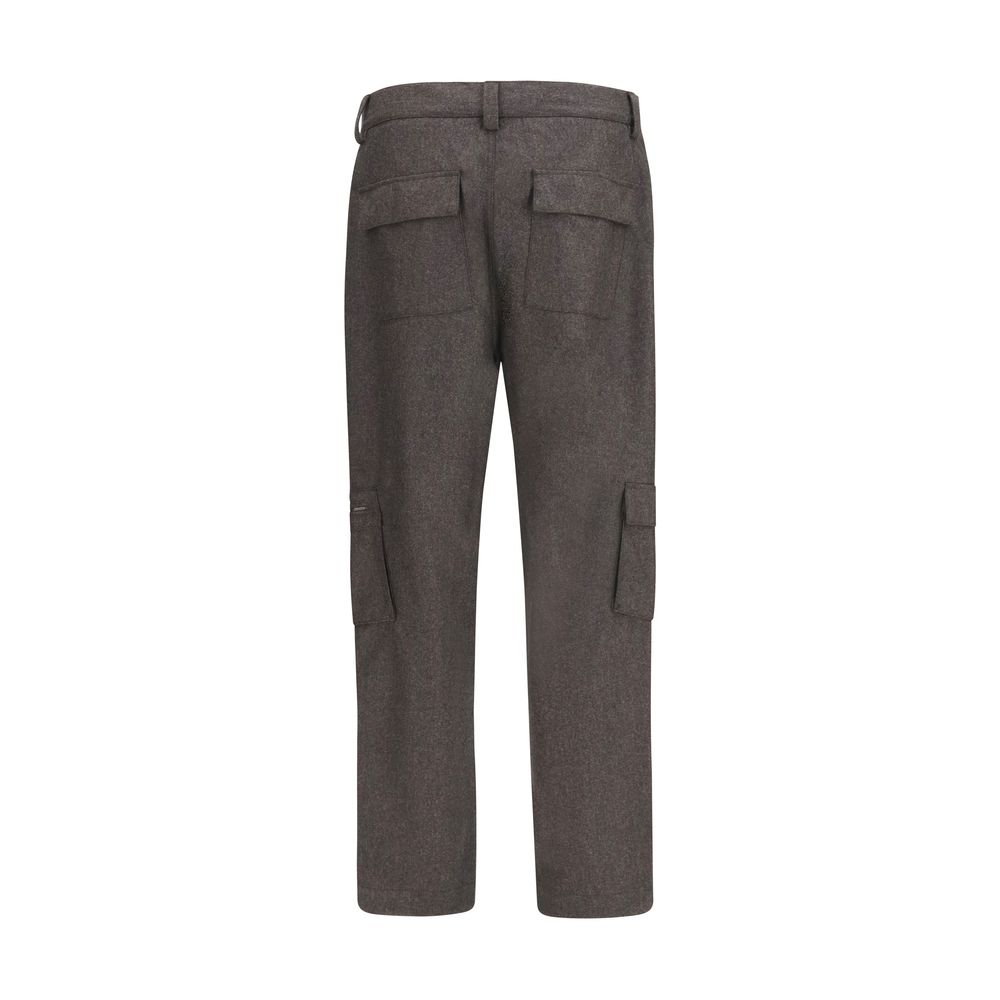 Brunello Cucinelli Brown Wool Cargo Pants