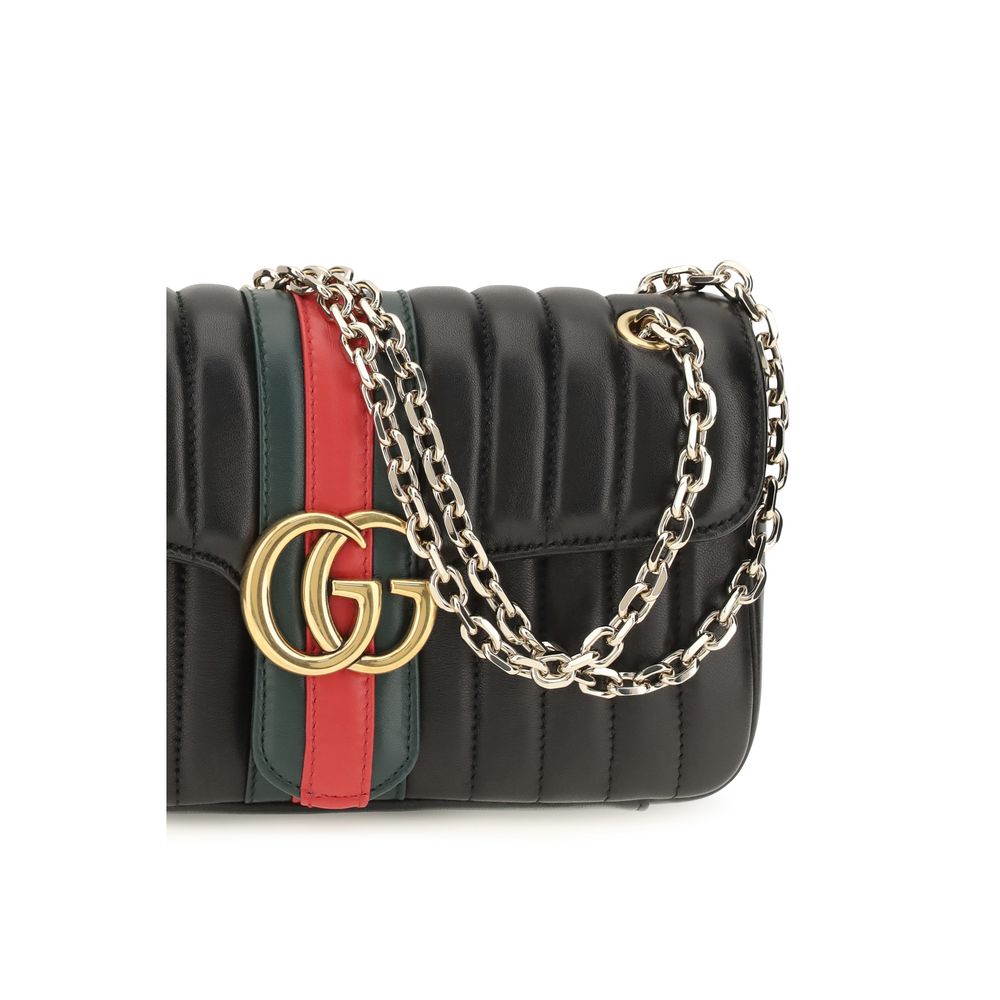 Gucci Black Calf Leather Bos Taurus Shoulder Bag