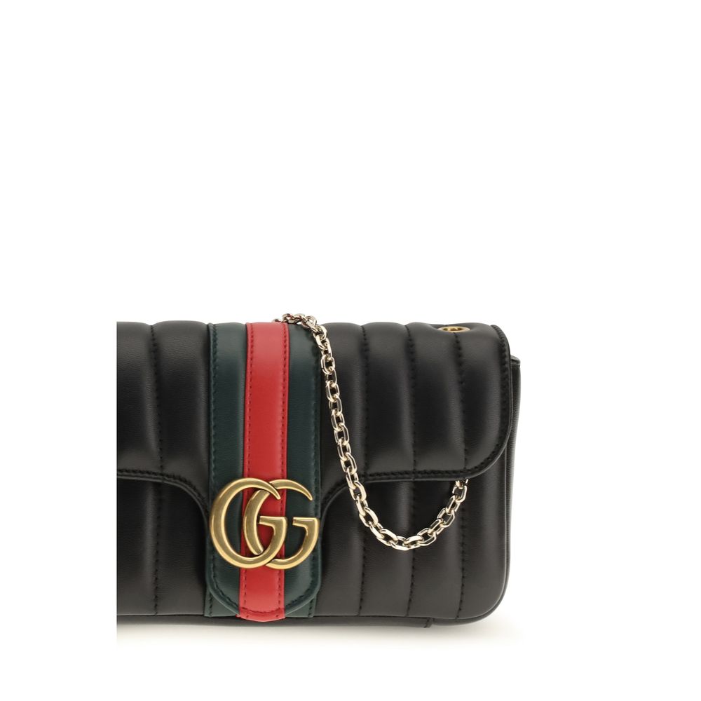 Gucci Black Leather Shoulder Bag
