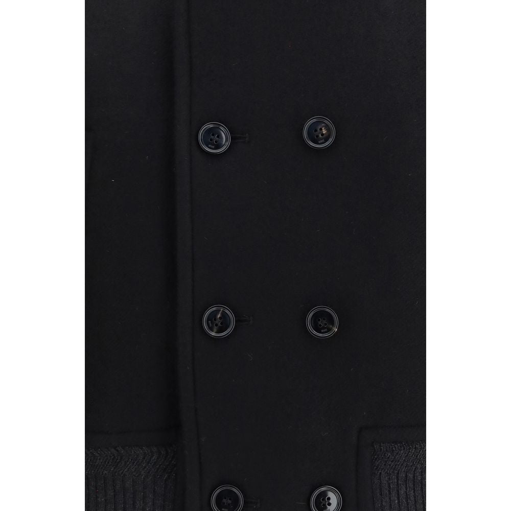 Ami Paris Black Wool Bomber