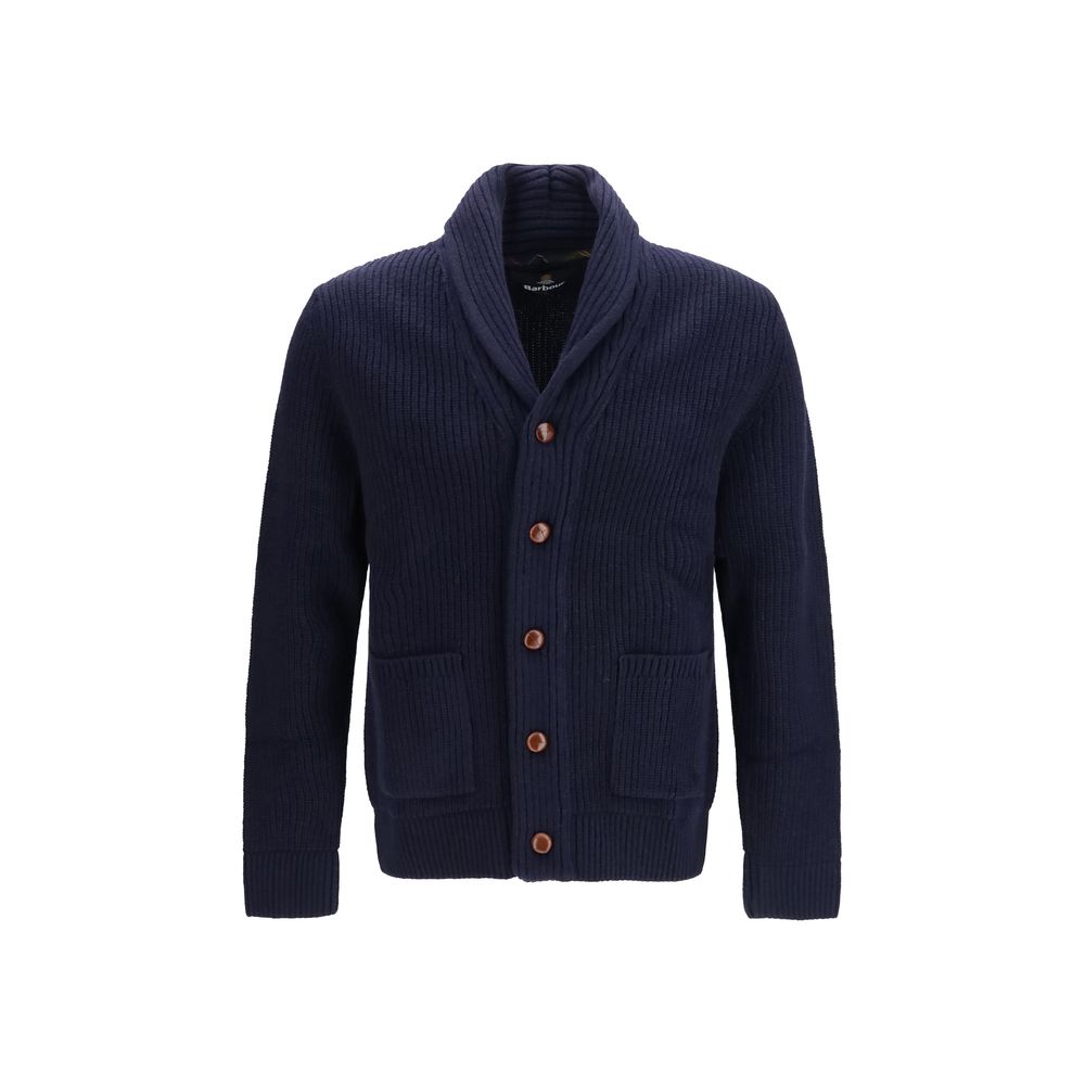 Barbour Blue Wool Cardigan