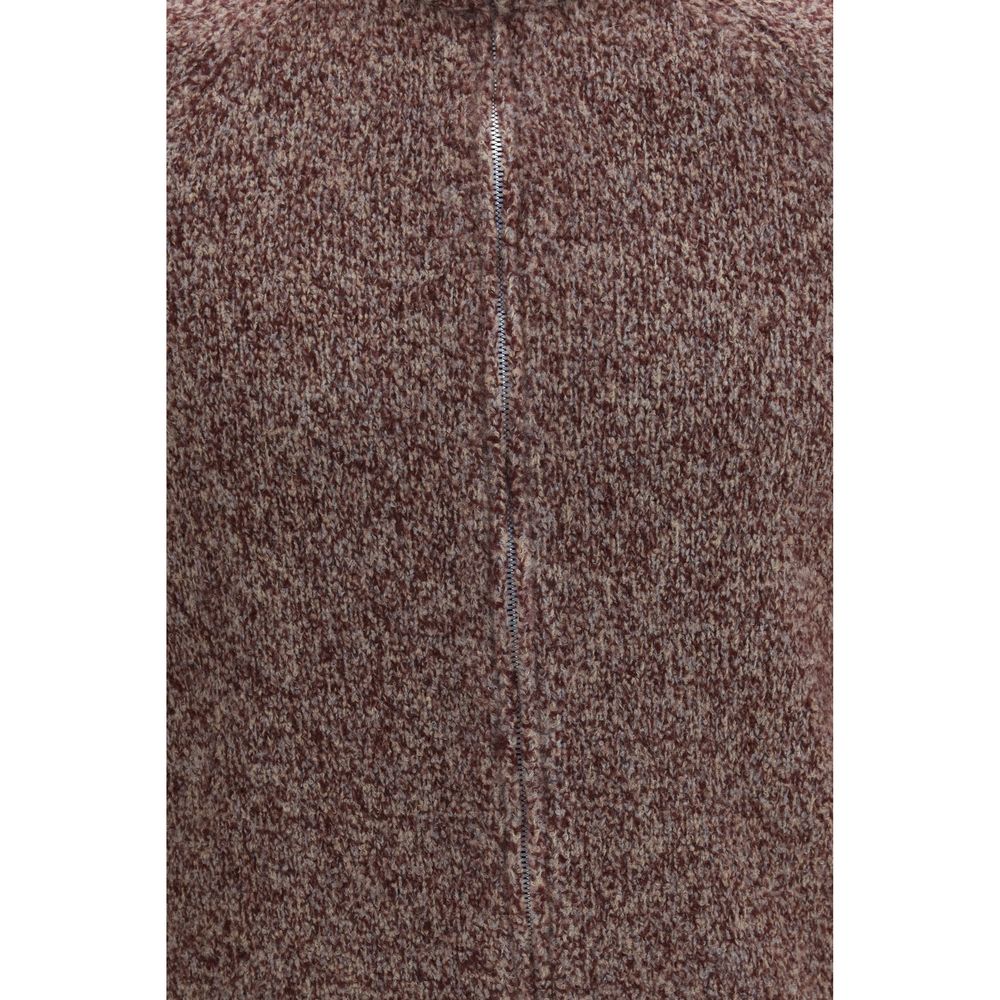 Brunello Cucinelli Bordeaux Wool Cardigan