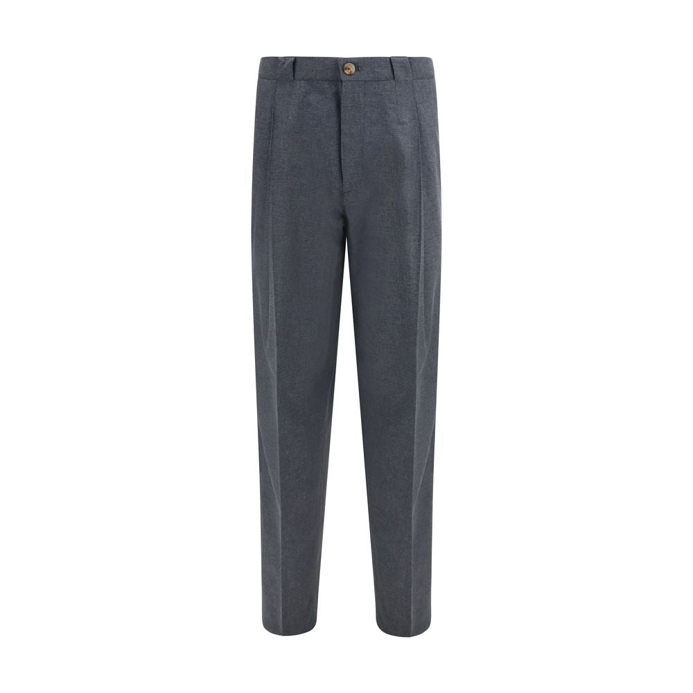 Brunello Cucinelli Gray Wool Dress Pants