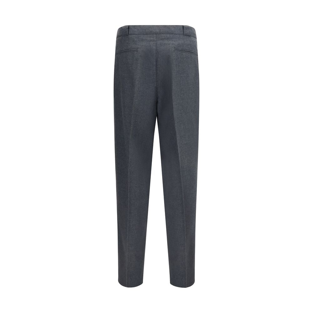 Brunello Cucinelli Gray Wool Dress Pants