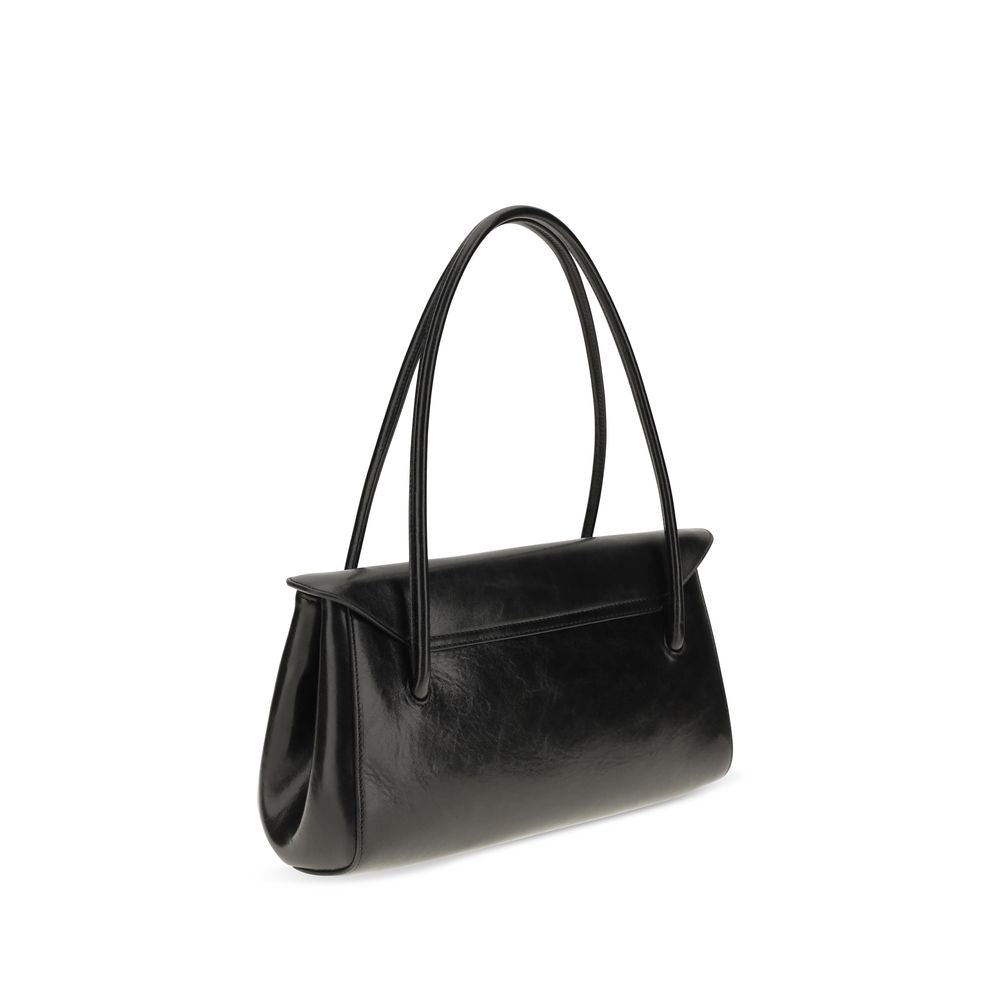 Marni Black Leather Shoulder Bag