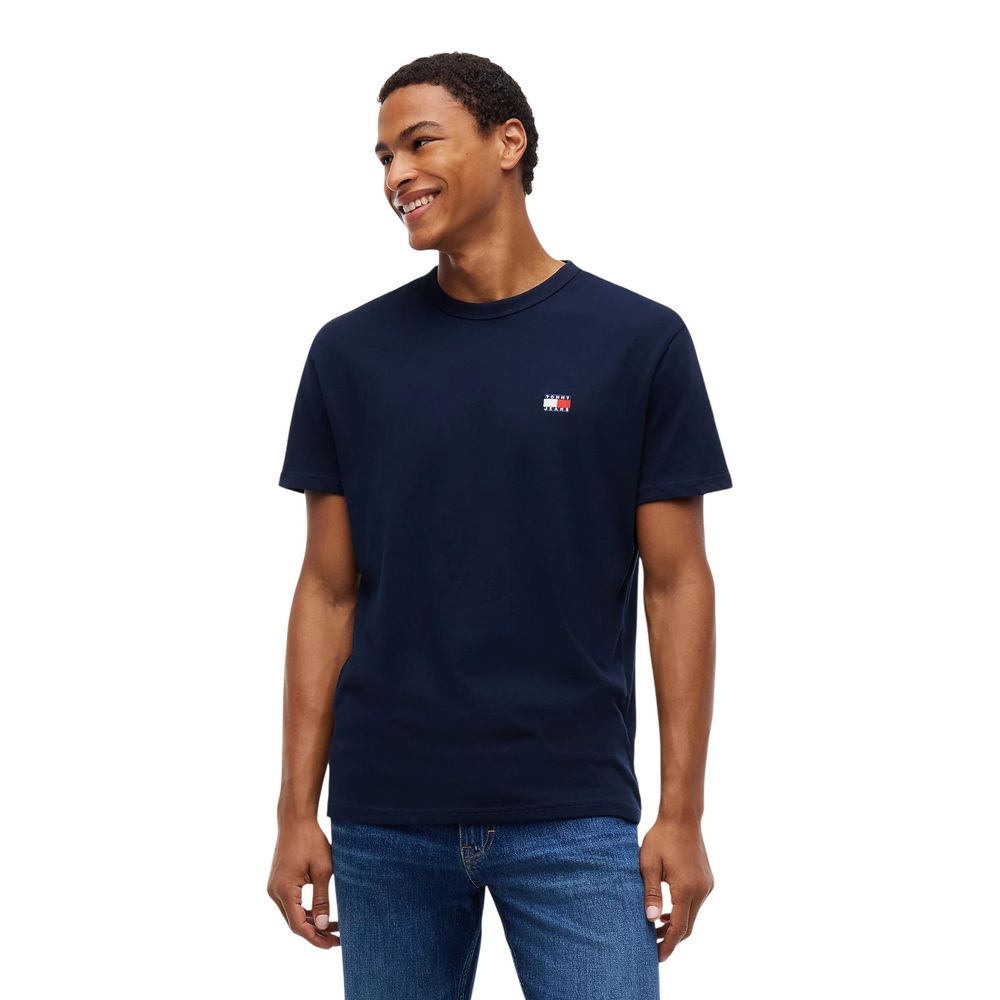 Tommy Hilfiger Jeans Blue Cotton T-Shirt
