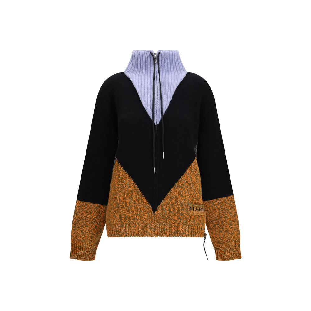 Marni Multicolor Wool Full-Length Jacket