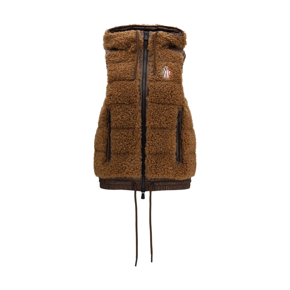 Moncler Grenoble Brown Sleeveless Jacket