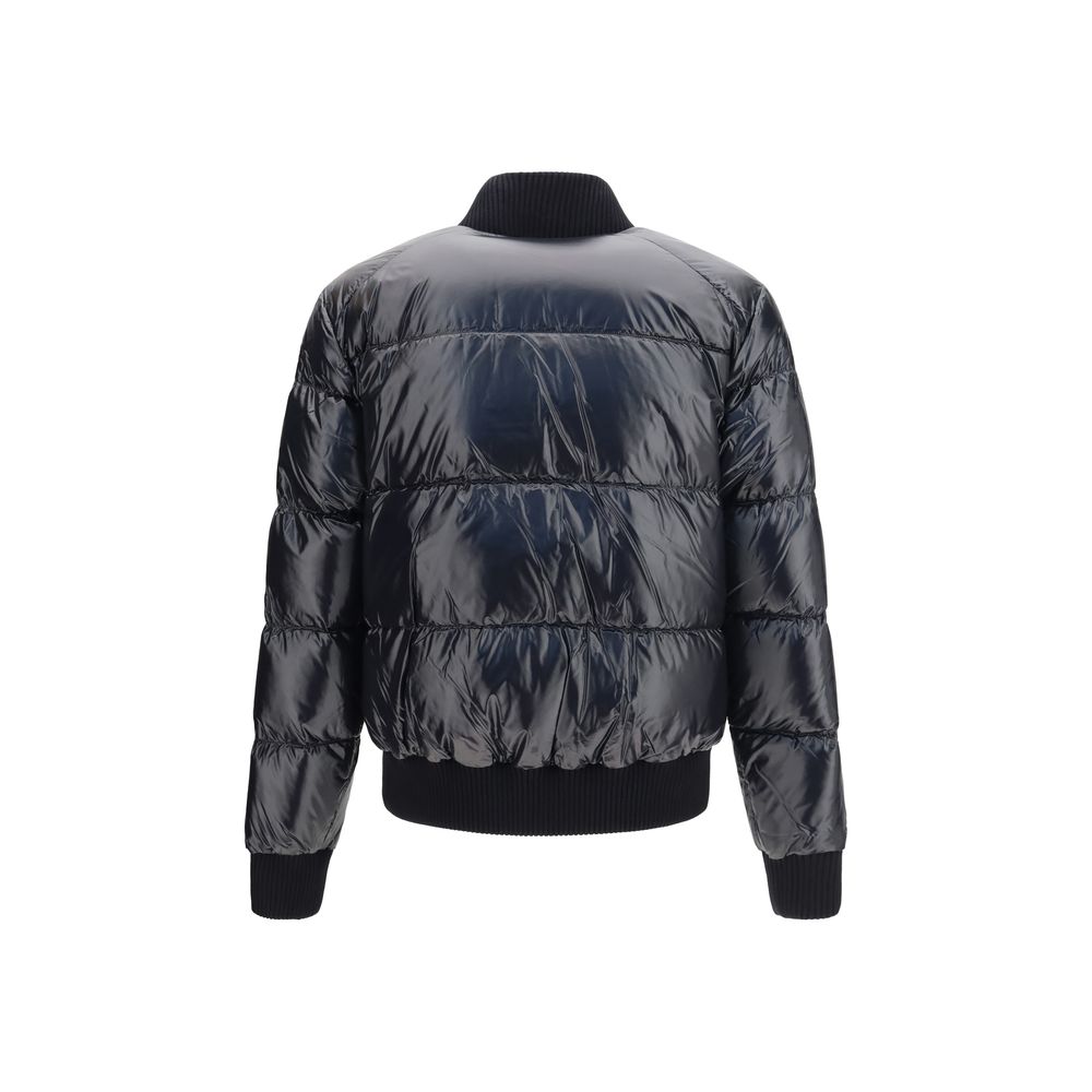Moose Knuckles Black Nylon Bomber