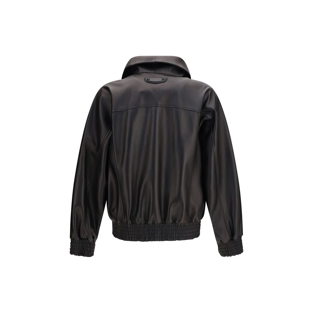 Balenciaga Black Aries Leather Jacket