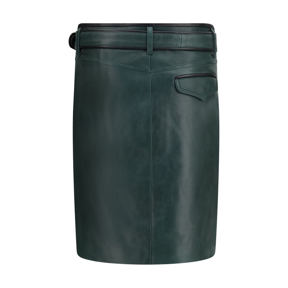 Marni Bicolor Leather Long Skirt