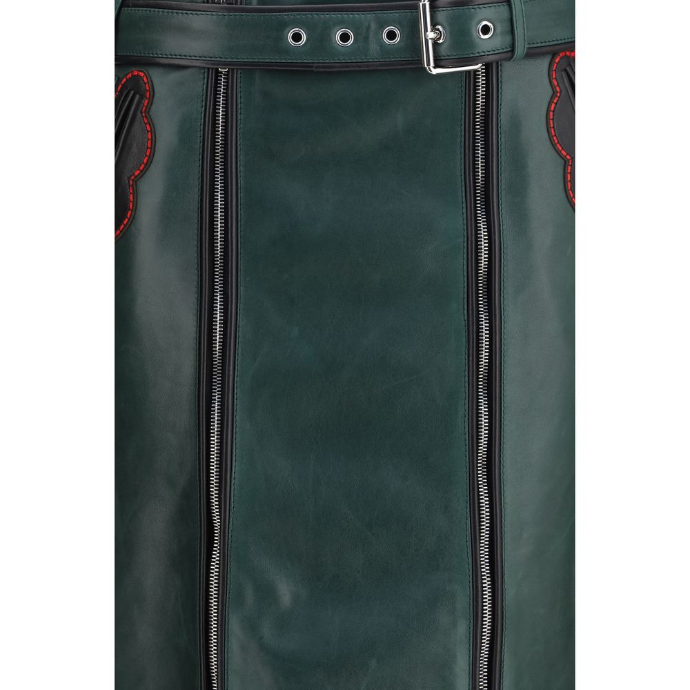 Marni Bicolor Leather Long Skirt