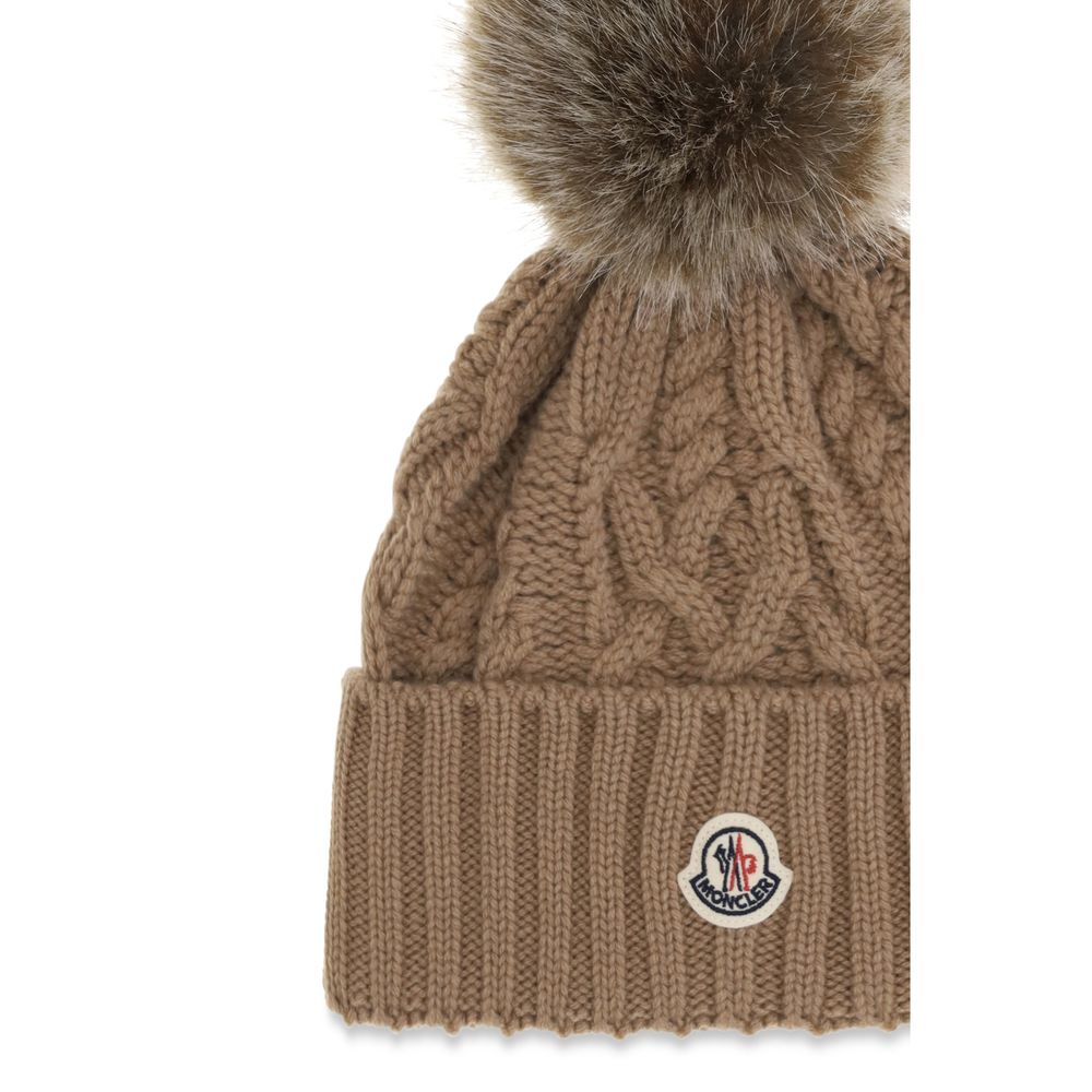 Moncler Brown Wool Beanie