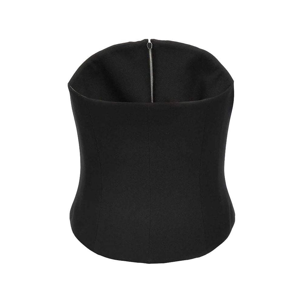 Alexander McQueen Black Wool Corset