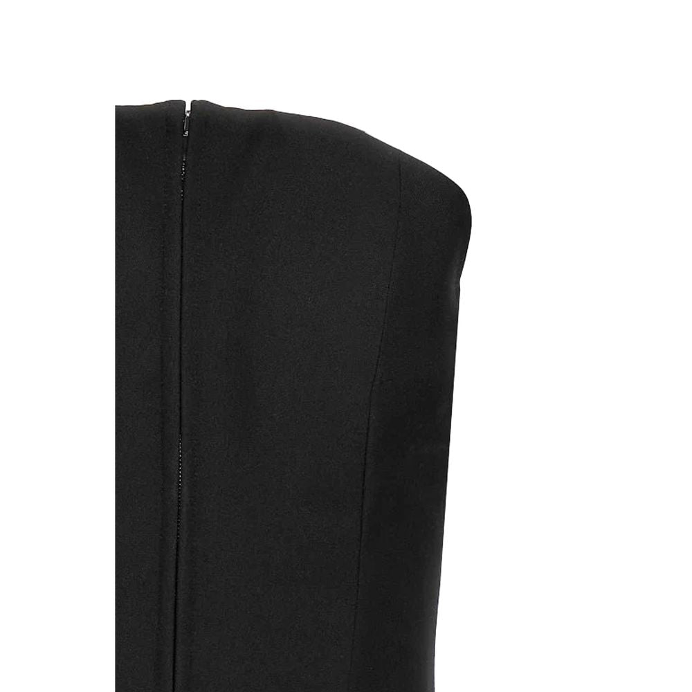 Alexander McQueen Black Wool Corset