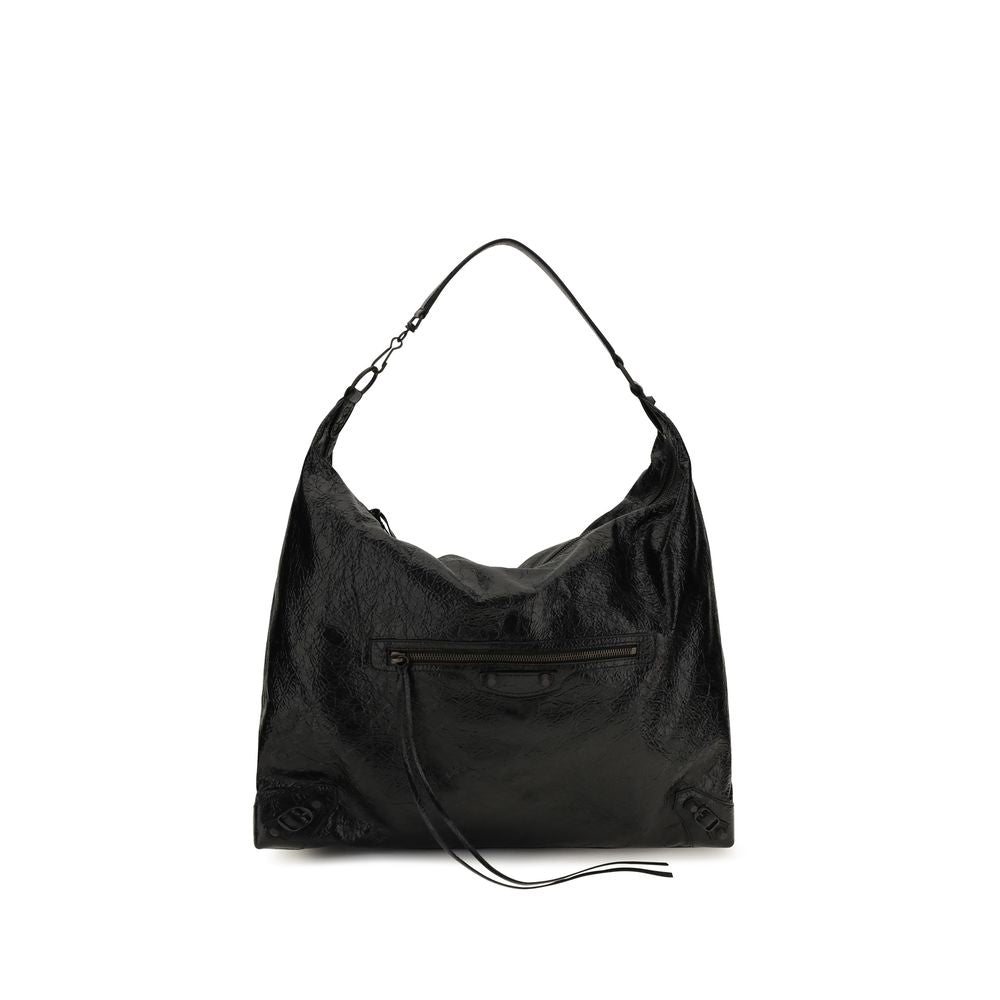 Balenciaga Black Lamb Ovis Aries Shoulder Bag