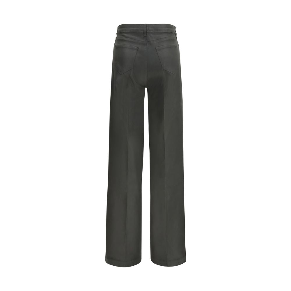 L'Agence Bicolor Cotton Flared Jeans