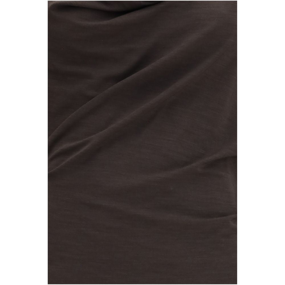 Brunello Cucinelli Brown Wool Casual Dress