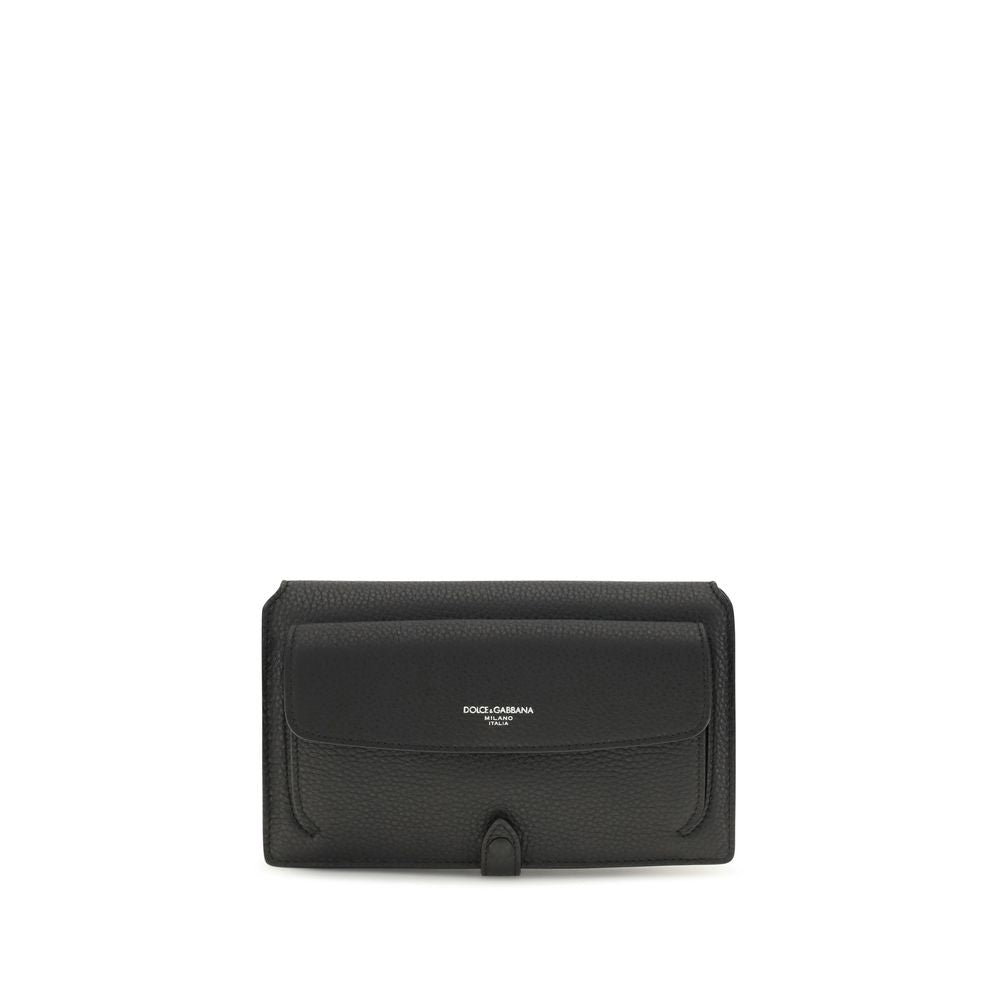 Dolce & Gabbana Black Leather Shoulder Bag