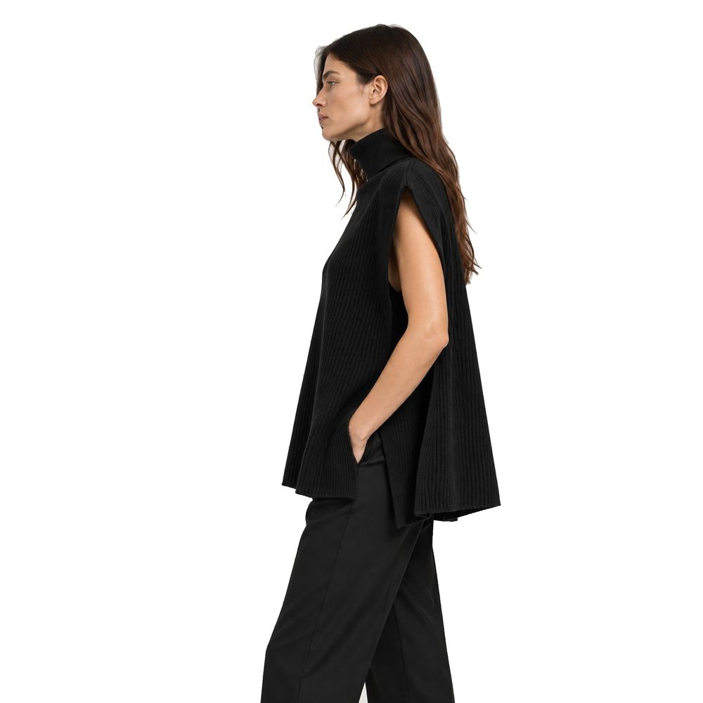 Max Mara Black Cashmere Waistcoat