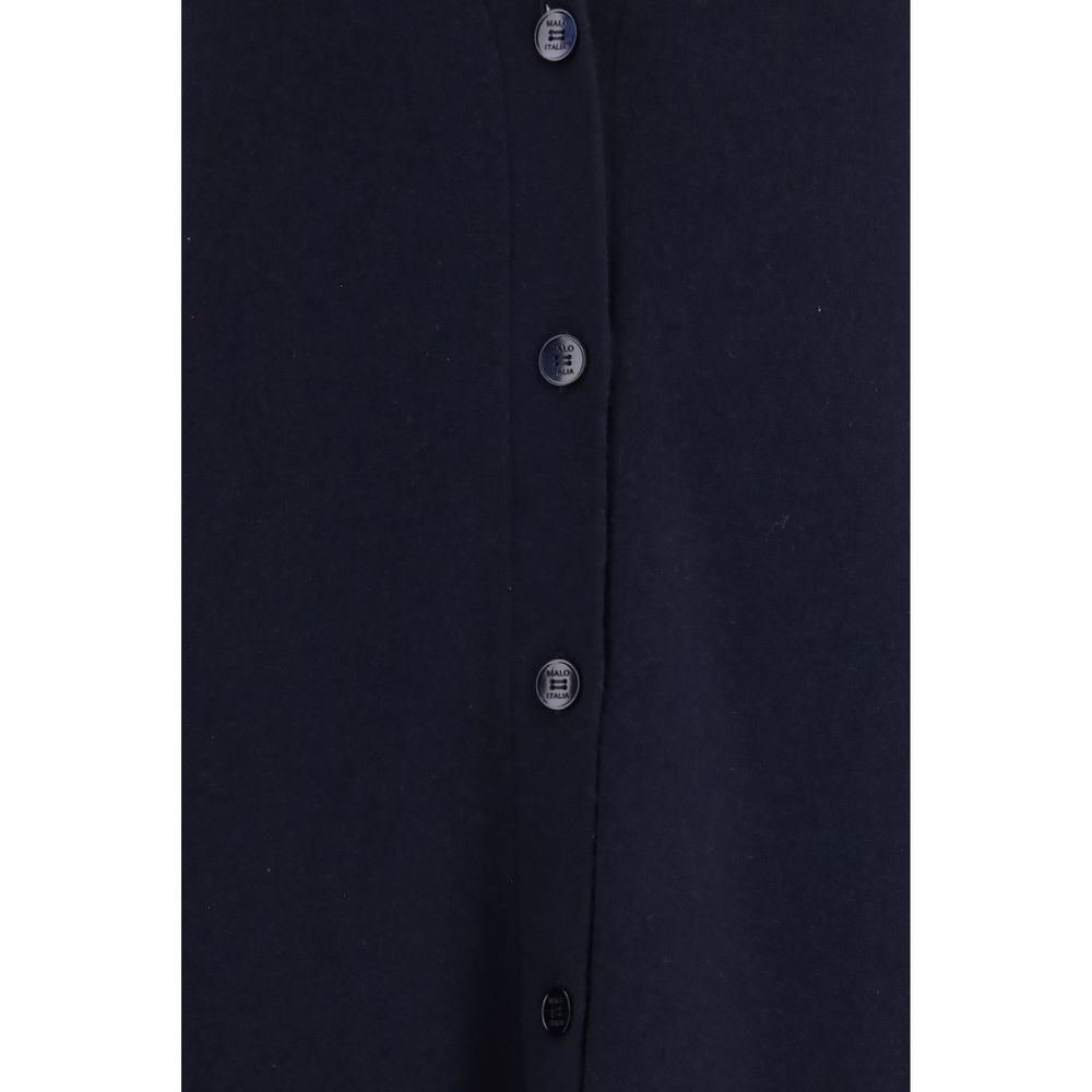 Malo Blue Cashmere Cardigan