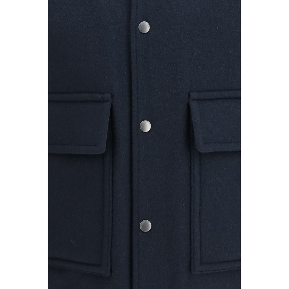Woolrich Blue Wool Bomber