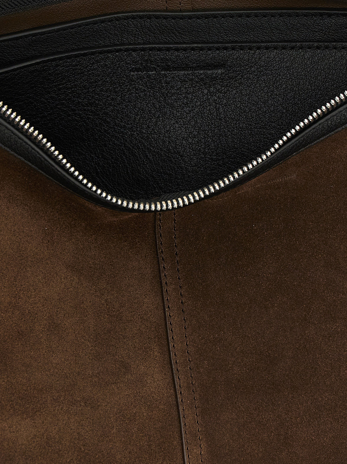 Ami Paris Brown Leather Crossbody Bag