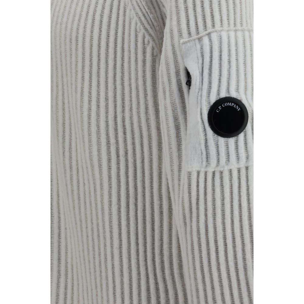 C.P. Company White Cardigan