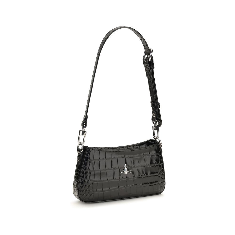 Vivienne Westwood Black Leather Shoulder Bag