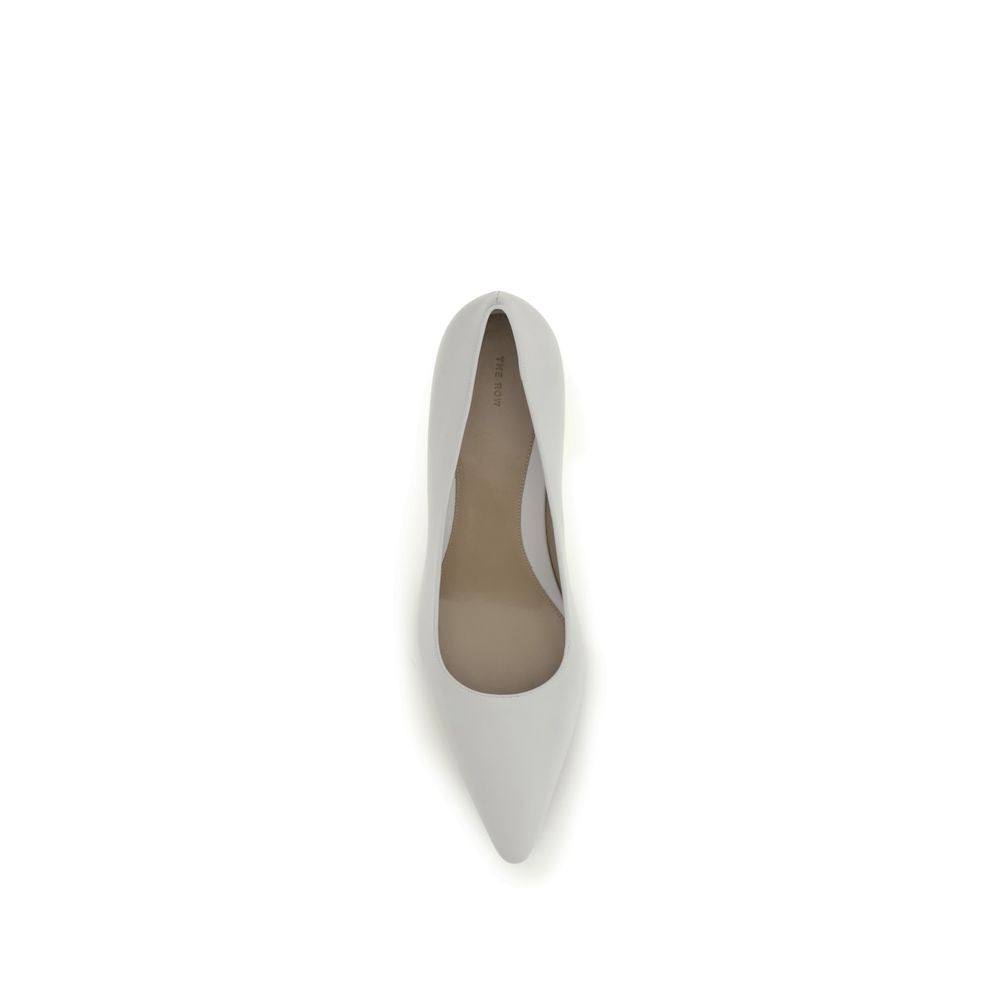 The Row White Aries Platform Pumps