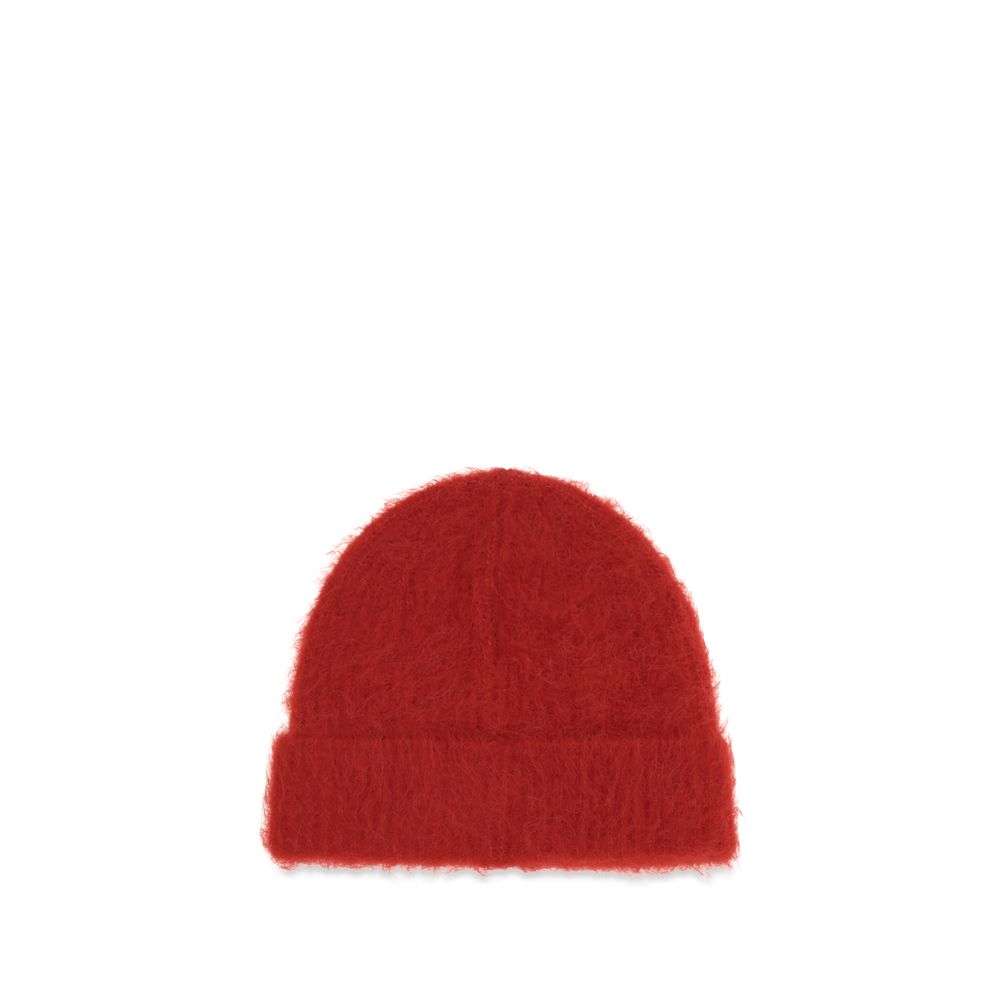 SÉFR Red Alpaca Vicugna Pacos Beanie