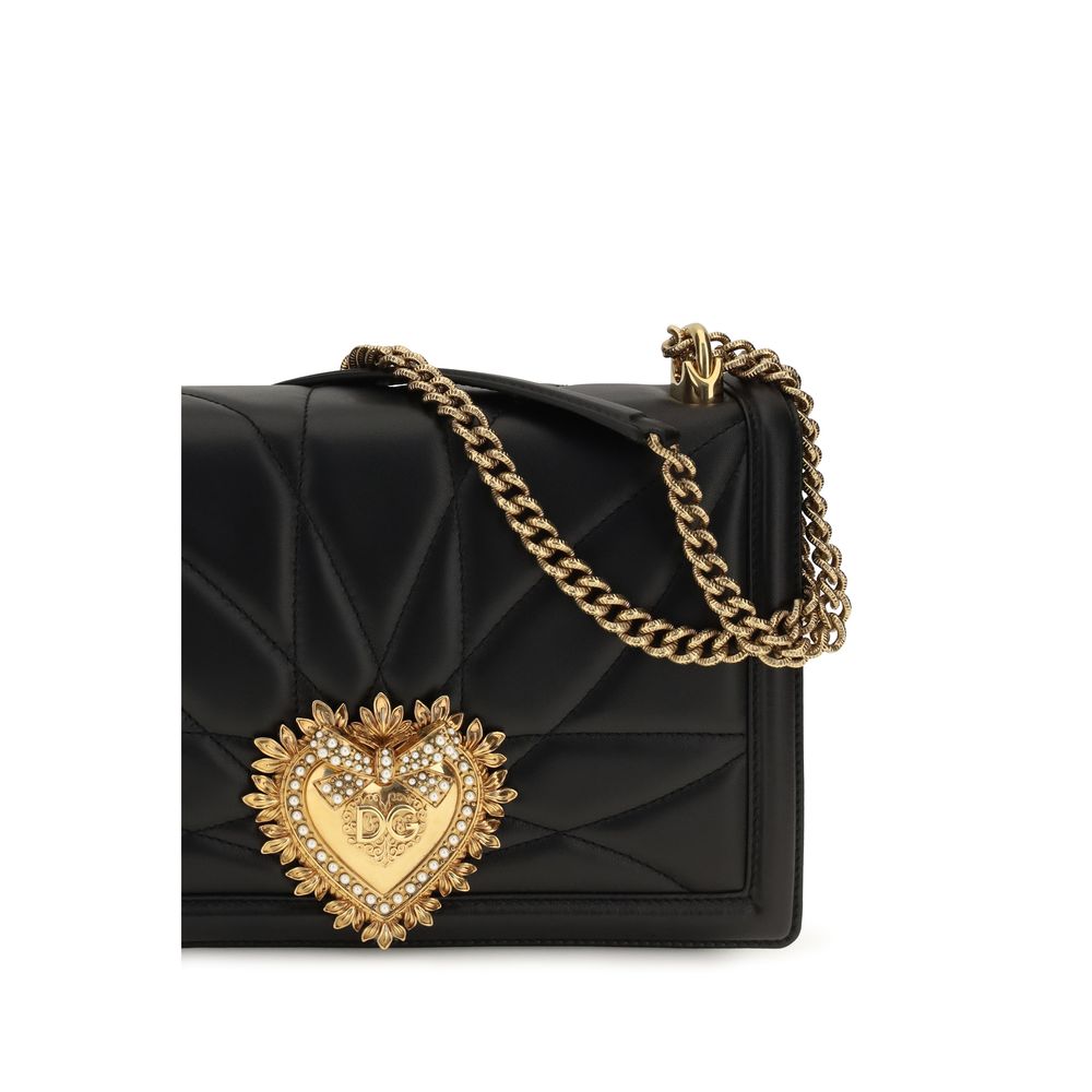 Dolce & Gabbana Black Aries Shoulder Bag