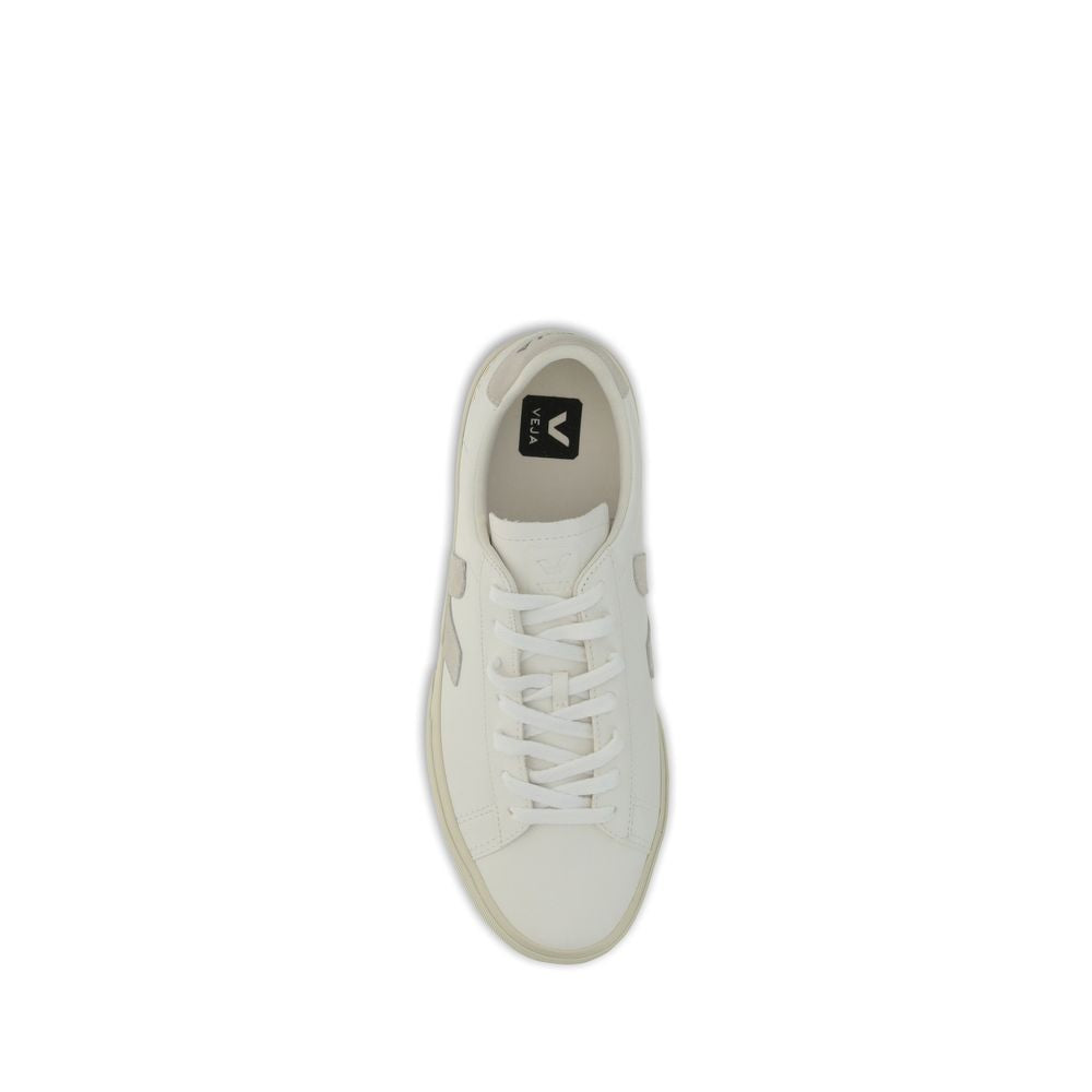 Veja White Leather Low Top Sneakers