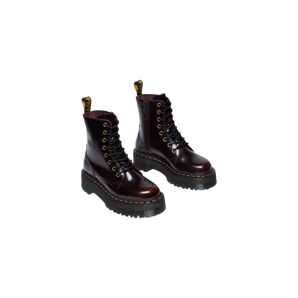 Dr. Martens Burgundy Leather Ankle Boots