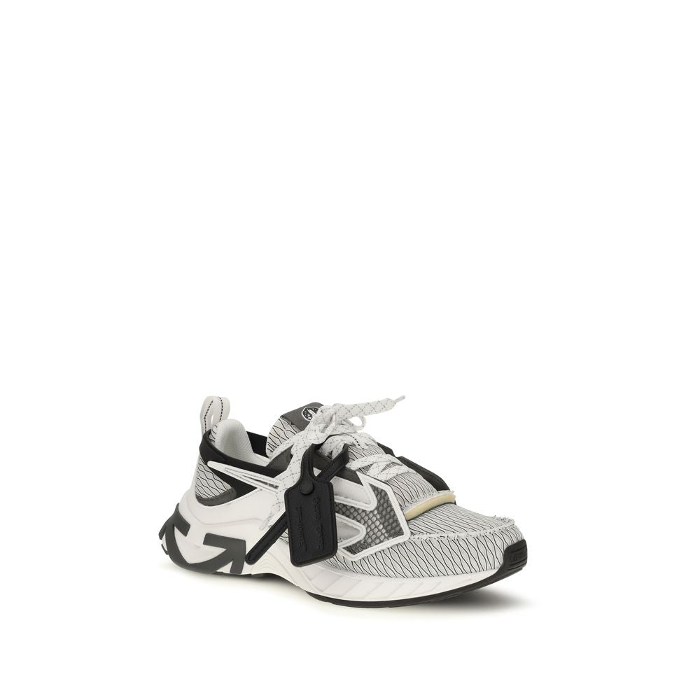 Off-White Fabric Athletic Sneakers