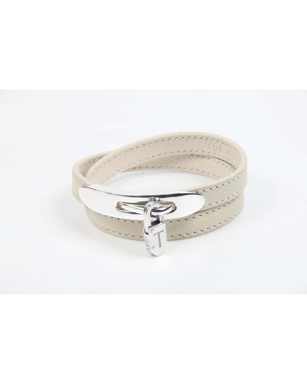 Pre-Owned Tod's White Metal Keychain