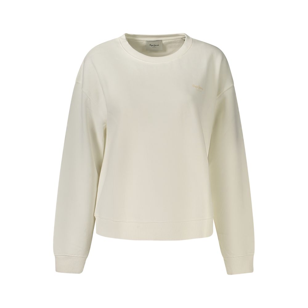 Pepe Jeans White Cotton Women's Sweatshirt