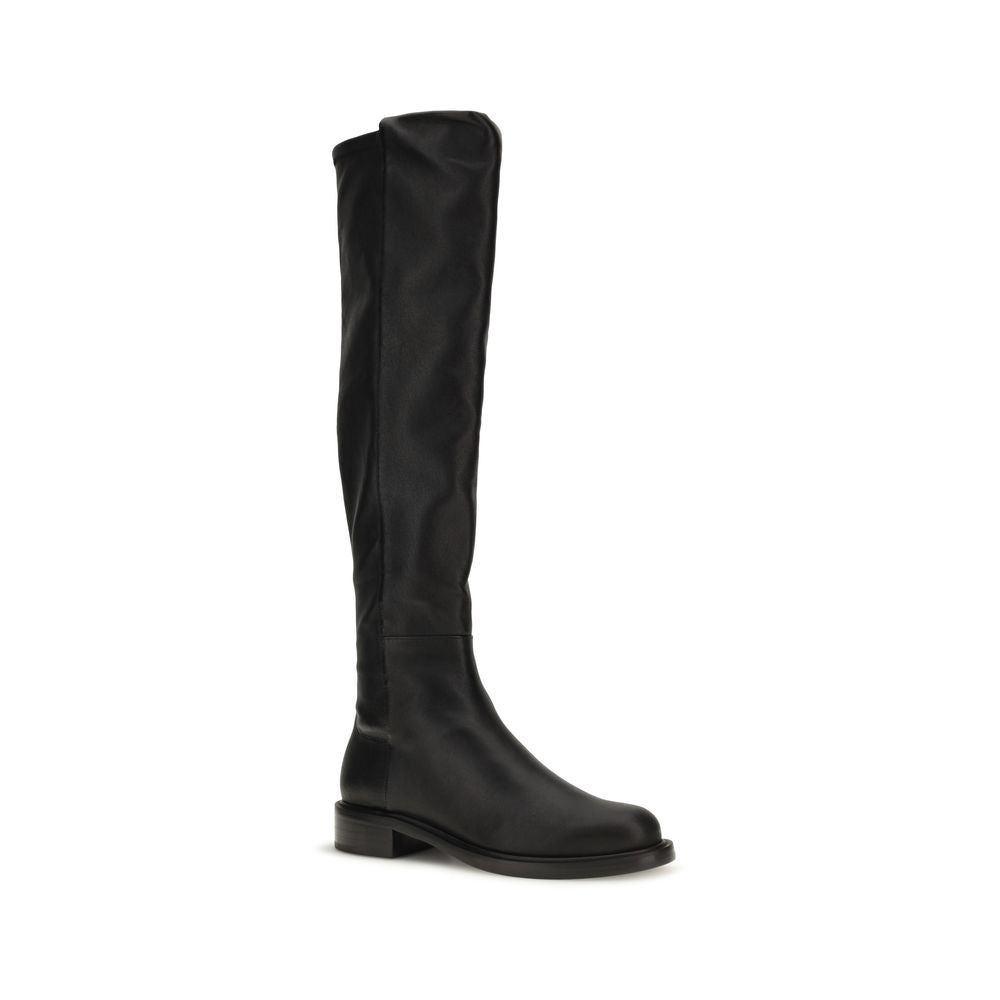 Stuart Weitzman Black Napa Leather / Over The Knee