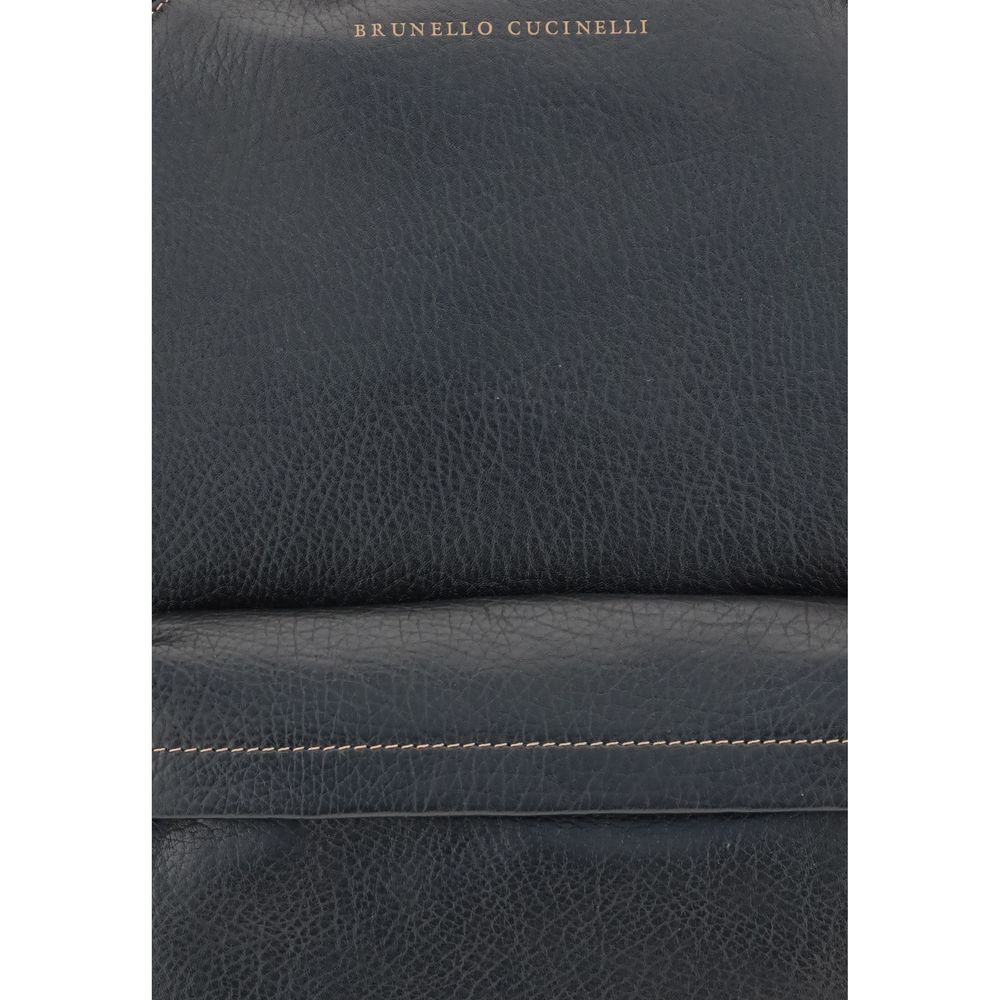 Brunello Cucinelli Black Leather Handbag