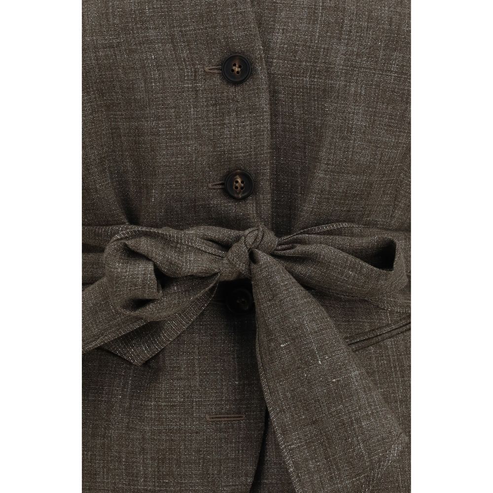Brunello Cucinelli Brown Linen Blazer