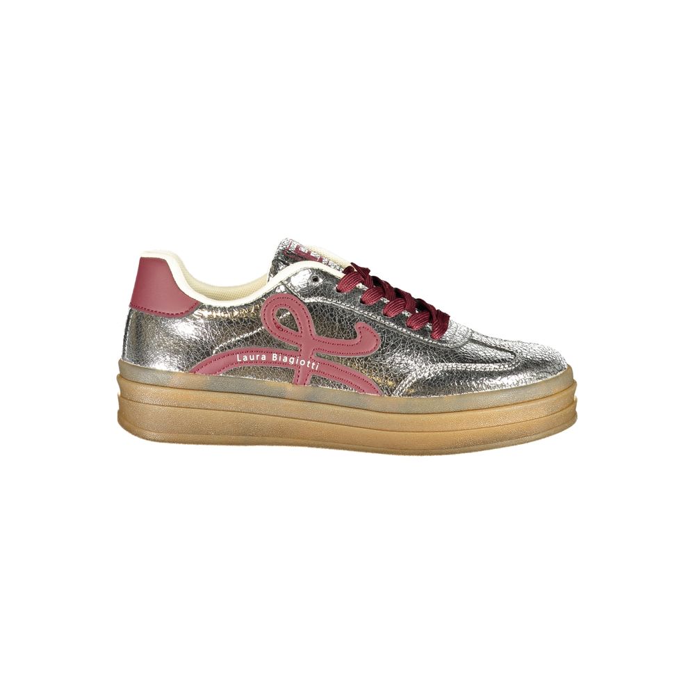 Laura Biagiotti Silver Women Sneaker