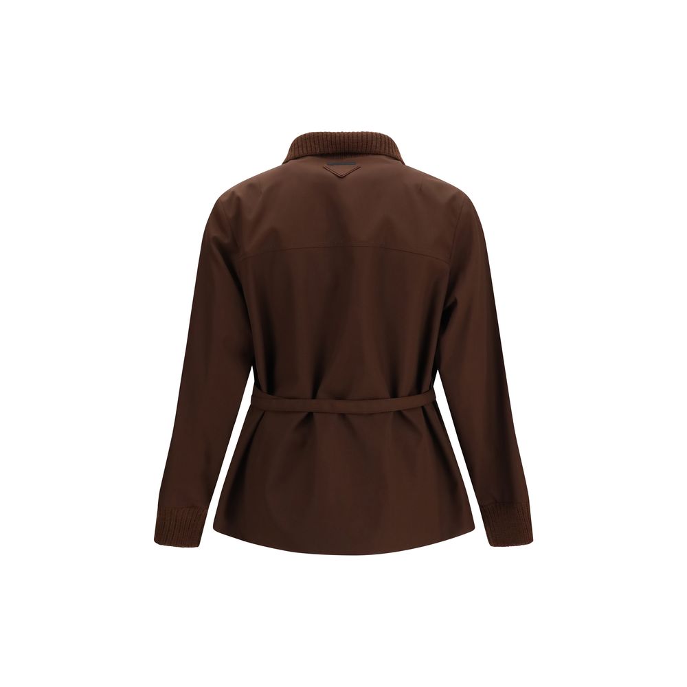 Prada Brown Full-Length Jacket