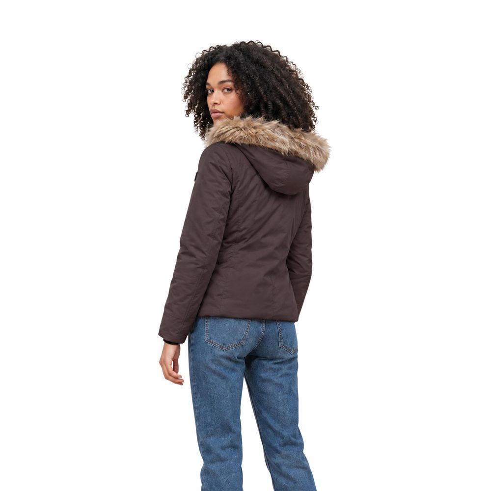 Refrigiwear Brown Polyester Full-Length Jacket