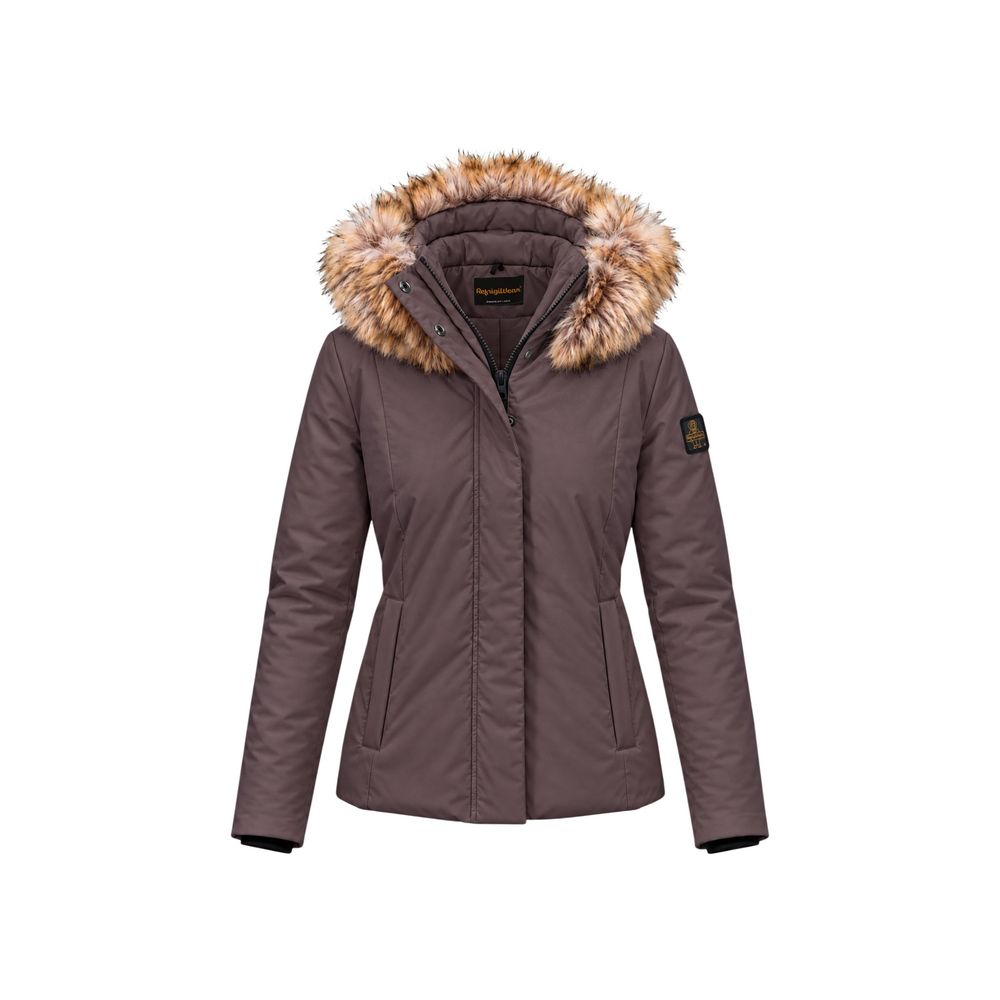Refrigiwear Brown Polyester Full-Length Jacket